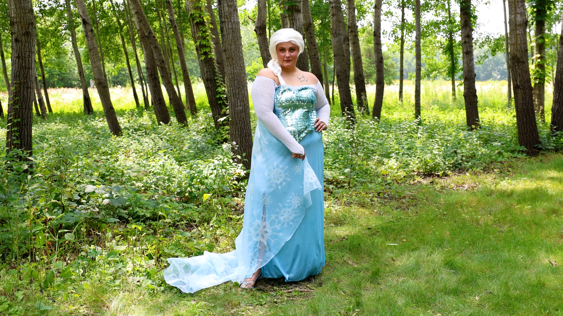 FUN4831PLPlus Size Premium Disney Frozen Elsa Costume